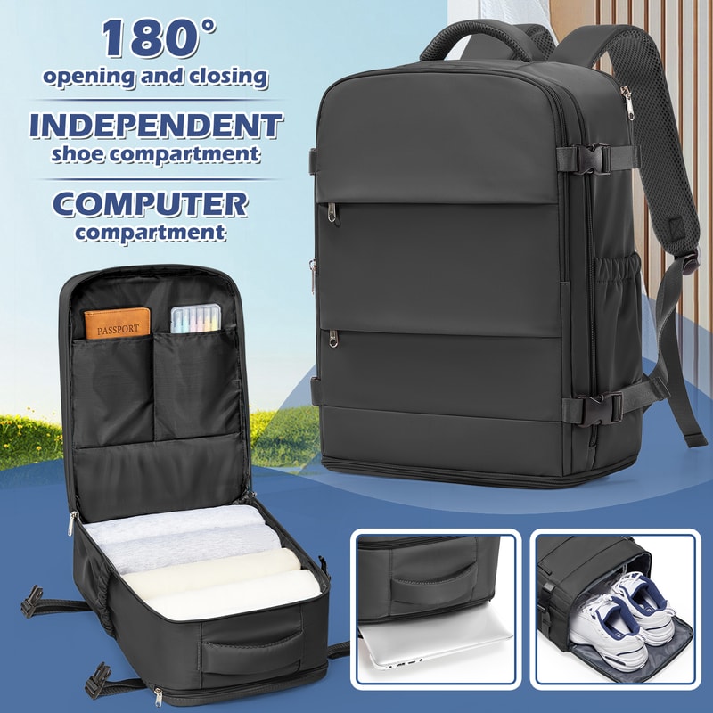 Womens Travel Backpack Carry On Waterproof Laptop Cabin Bag For Ryanair 7