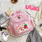 Strawberry Embroidered Girls School Backpack Cute Pink Kids Book Bag 0