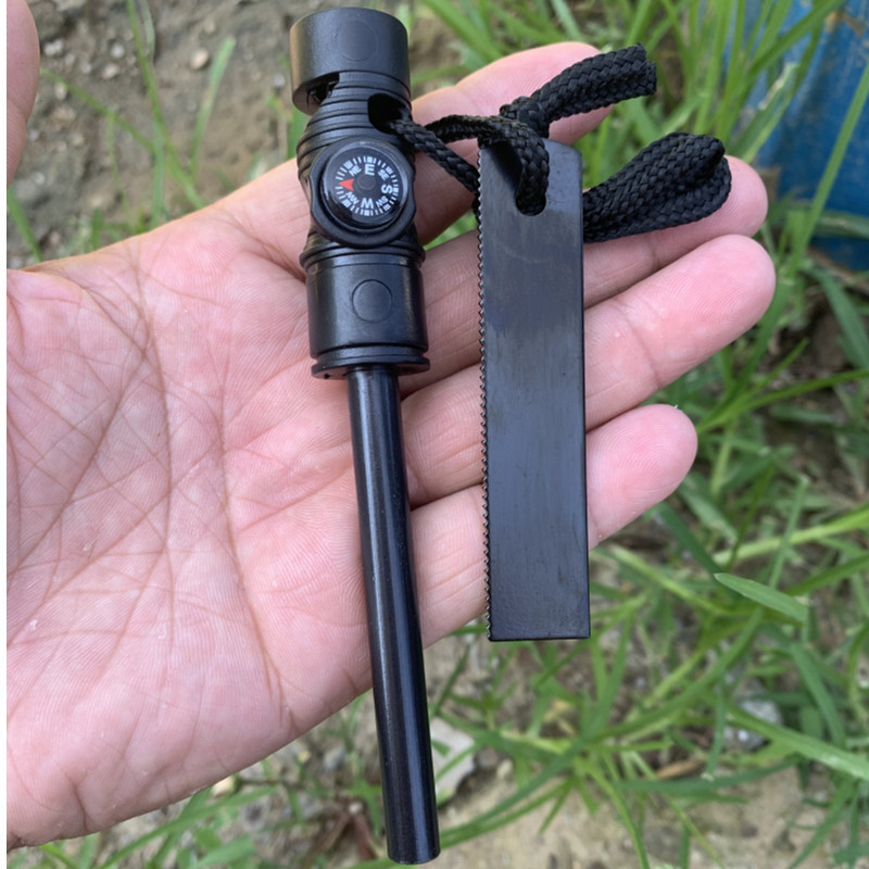 AllWeather Magnesium Fire Starter With Compass For Camping And Survival 5