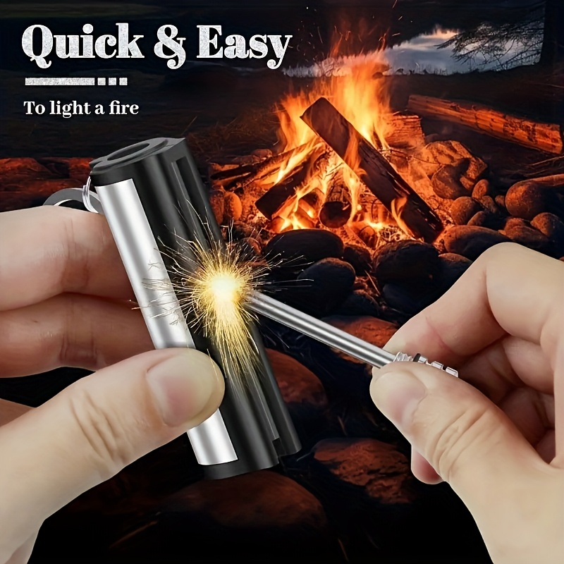 Portable Flint Match Lighter Reusable Survival Fire Starter For Camping And Emergency Use 2