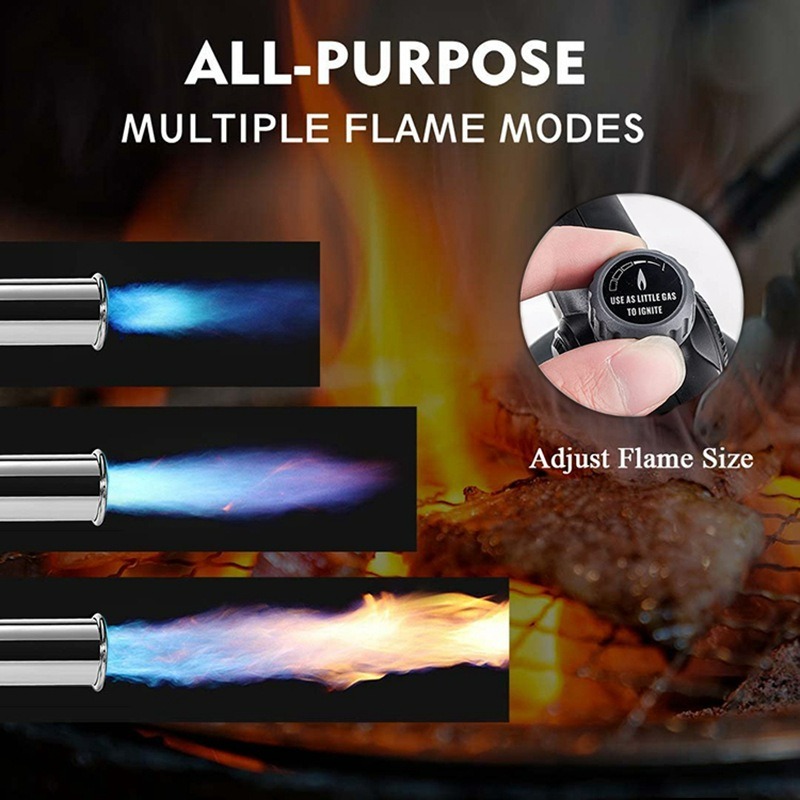 High Flame Butane Torch Lighter For Camping BBQ And Outdoor Fire Starting 2