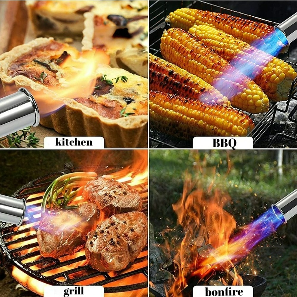 High Flame Butane Torch Lighter For Camping BBQ And Outdoor Fire Starting 5