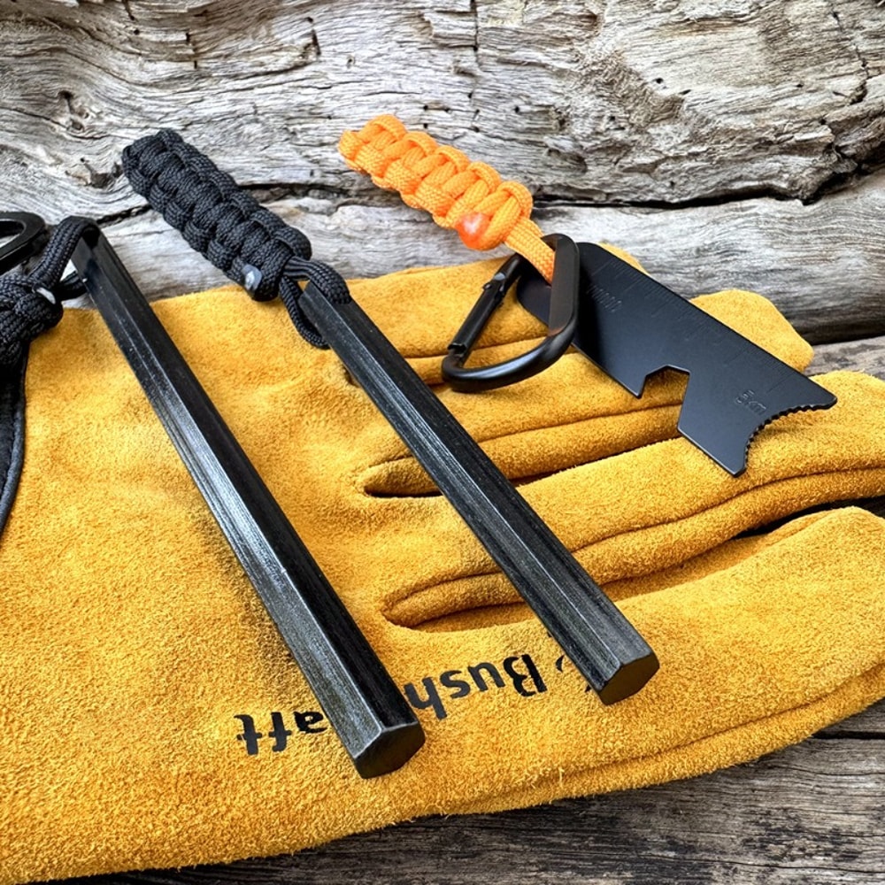 Survival Fire Starter Kit With Compass Whistle 4