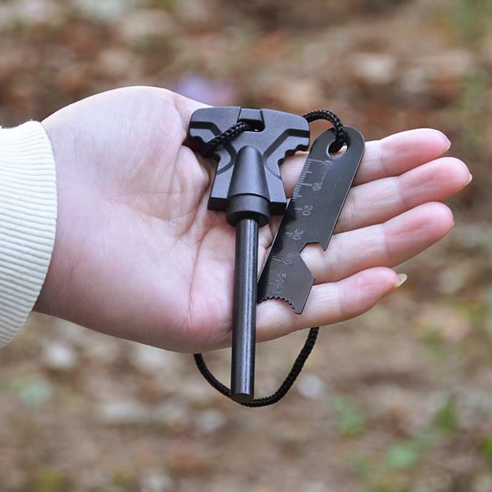 Ultimate Outdoor Fire Starter Kit Magnesium Flint Survival Tool 1