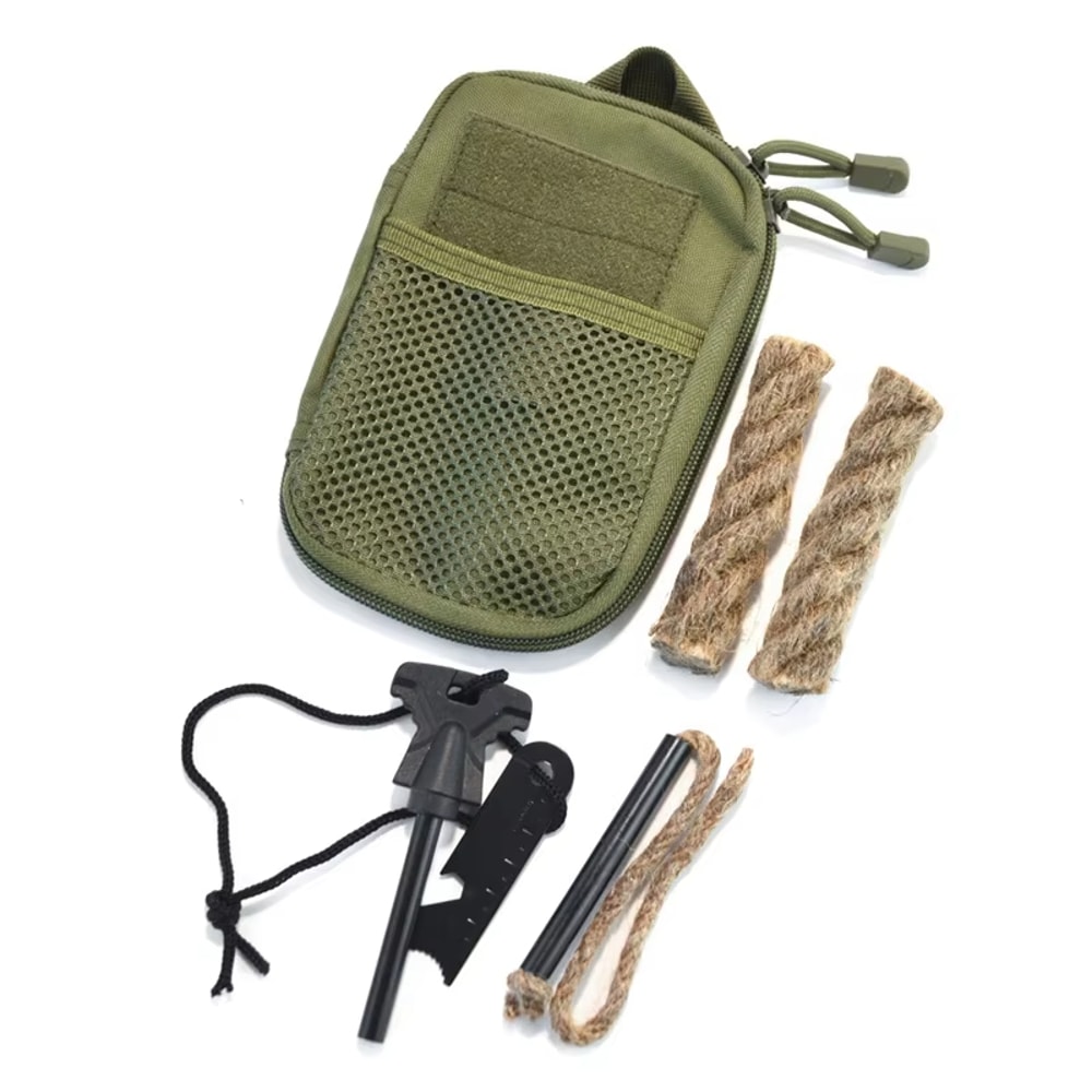 Ultimate Outdoor Fire Starter Kit Magnesium Flint Survival Tool 4