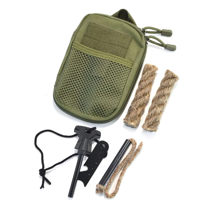 Ultimate Outdoor Fire Starter Kit Magnesium Flint Survival Tool 4