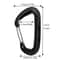 Heavy Duty D Shape Outdoor Carabiner Clip With Safety Lock 4