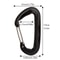 Heavy Duty D Shape Outdoor Carabiner Clip With Safety Lock 4