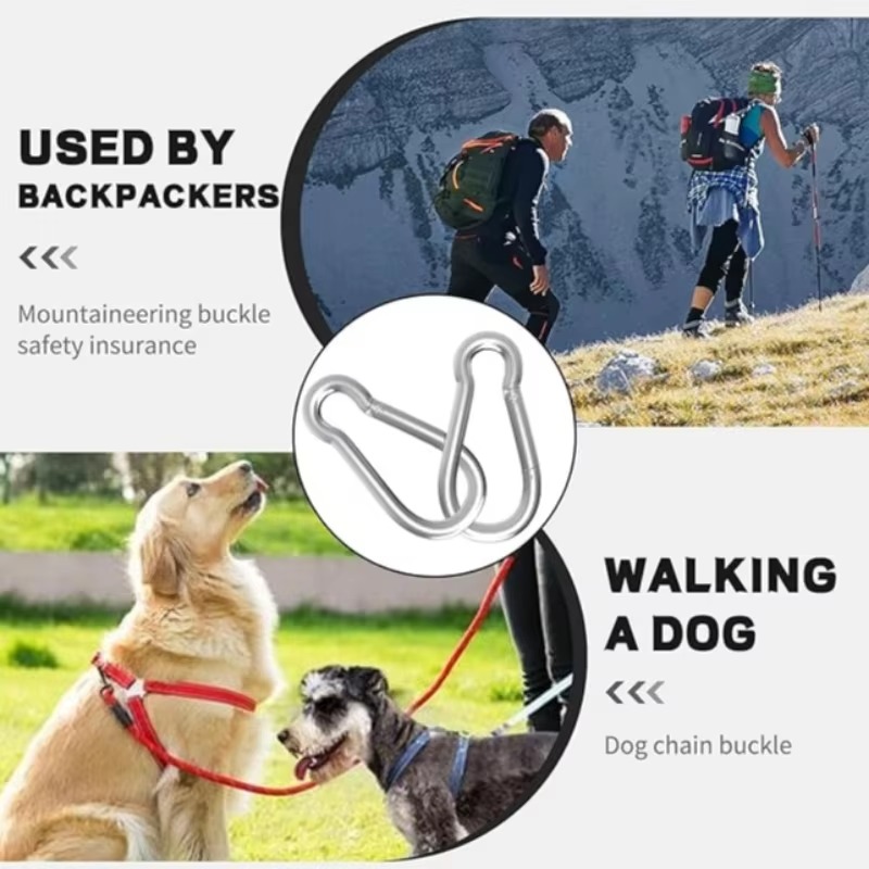 Alloy Mini Outdoor Carabiner Hook Keychain Compact Camping EDC Gear 2