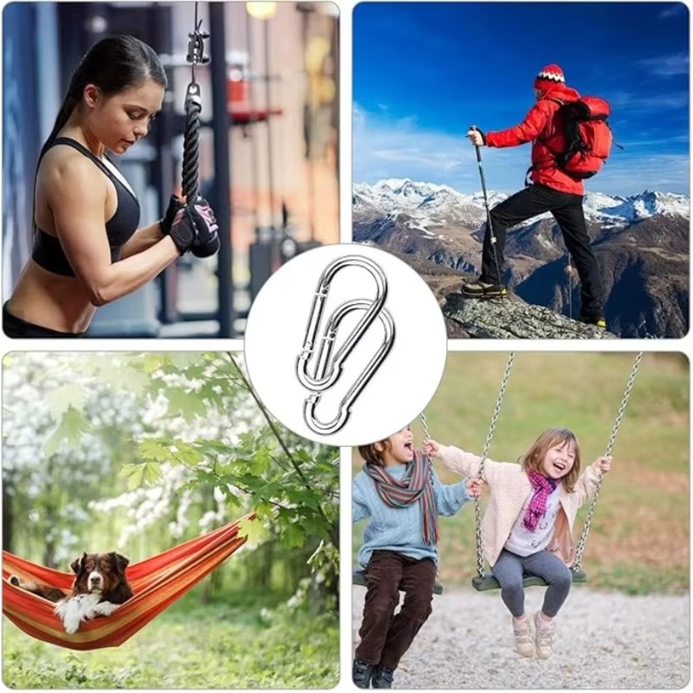 Alloy Mini Outdoor Carabiner Hook Keychain Compact Camping EDC Gear 3