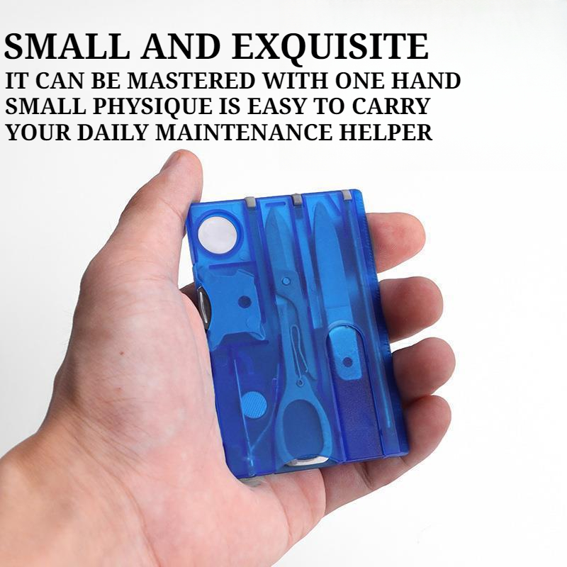 All In One Survival Tool Card Multi Function Camping Gear 1