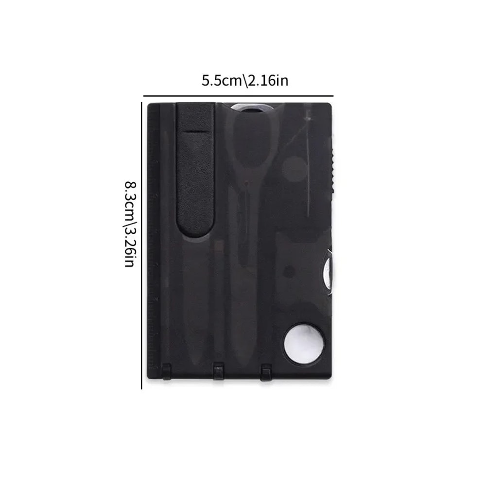 All In One Survival Tool Card Multi Function Camping Gear 4