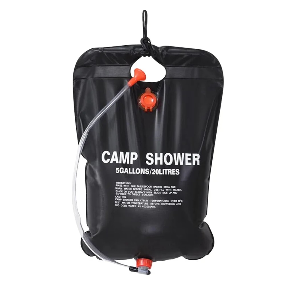 Solar Heated Outdoor Shower Bag Portable Water Heater For Camping Travel 5