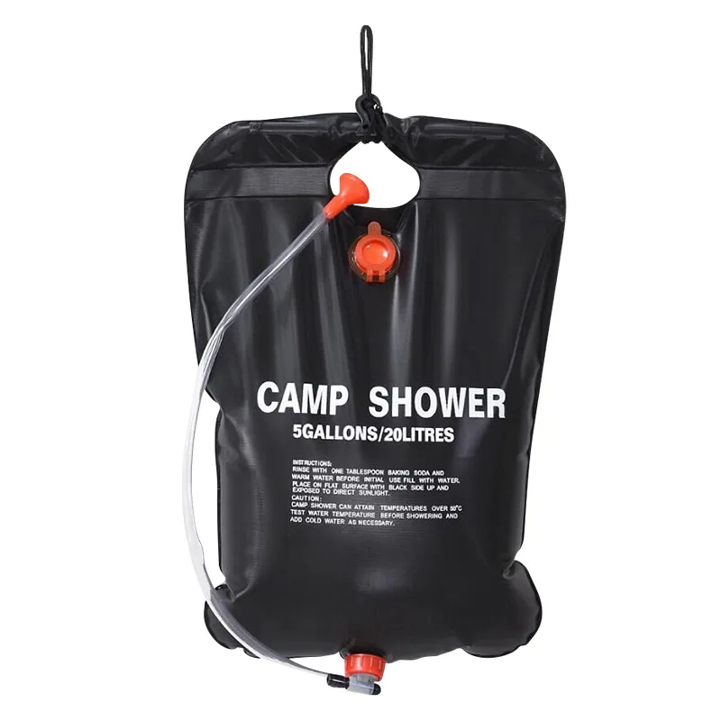 Solar Heated Outdoor Shower Bag Portable Water Heater For Camping Travel 5