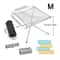 Premium Portable Camping Fire Pit Rack Foldable Stainless Steel Mesh Stand 6