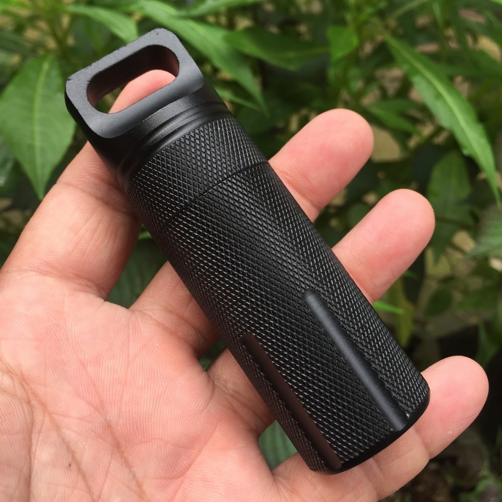 Outdoor Waterproof EDC Survival Capsule Storage Case 3