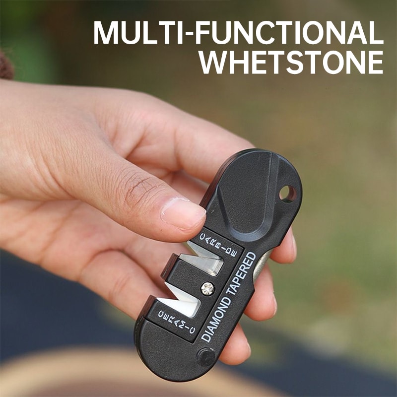 Portable Multi Function Knife Sharpener Whetstone Tool For Outdoor Kitchen 2