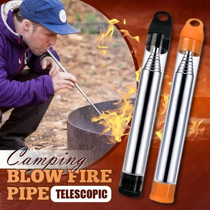 Collapsible Fire Blowpipe For Camping Outdoor Fun 0