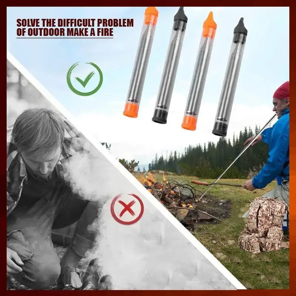 Collapsible Fire Blowpipe For Camping Outdoor Fun 2