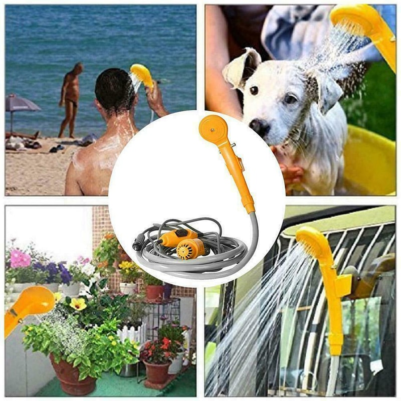 Portable Car Camping Shower Pump Outdoor Travel Pet Car Wash 3