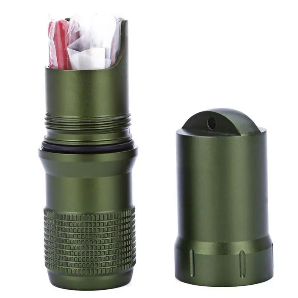 Waterproof Survival Capsule Box Hiking Emergency Kit Outdoor Storage Container 5
