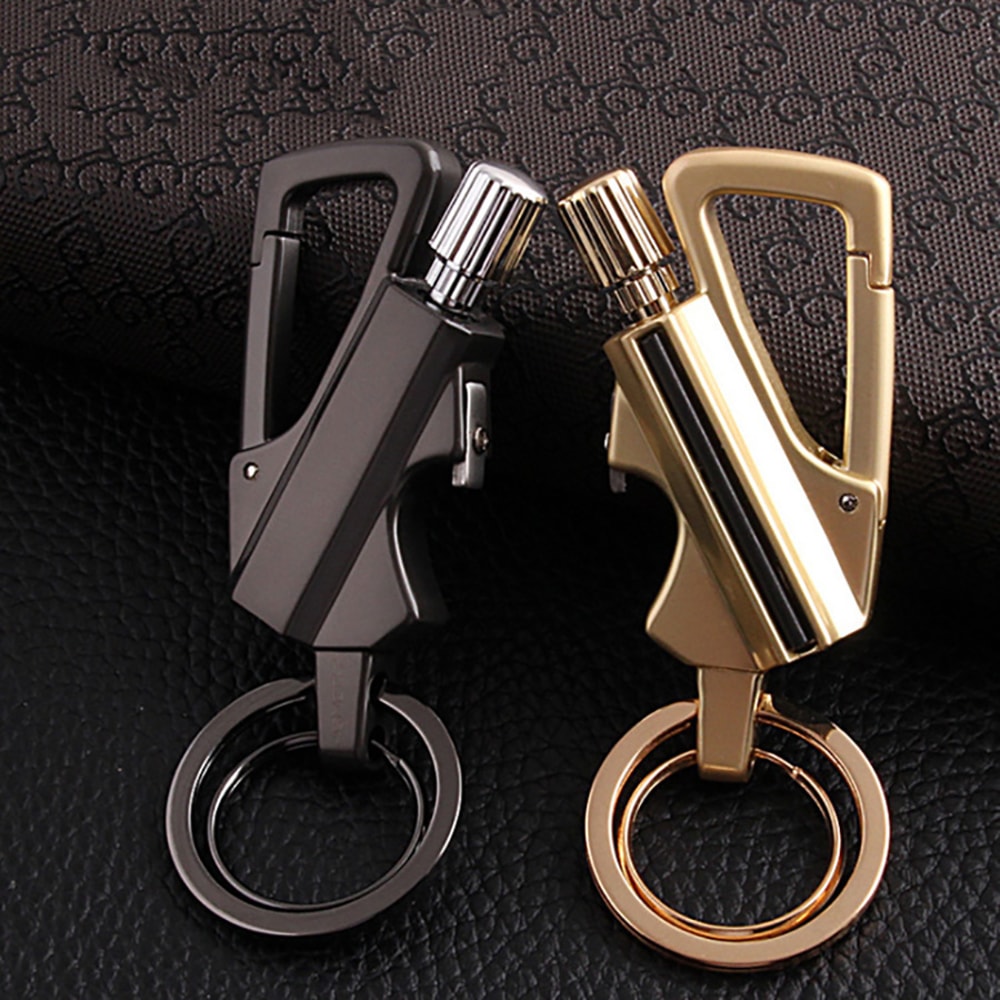 Multifunction Outdoor Waterproof Lighter Bottle Opener Keychain 0