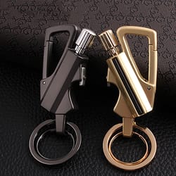 multifunction outdoor waterproof lighter & bottle opener keychain