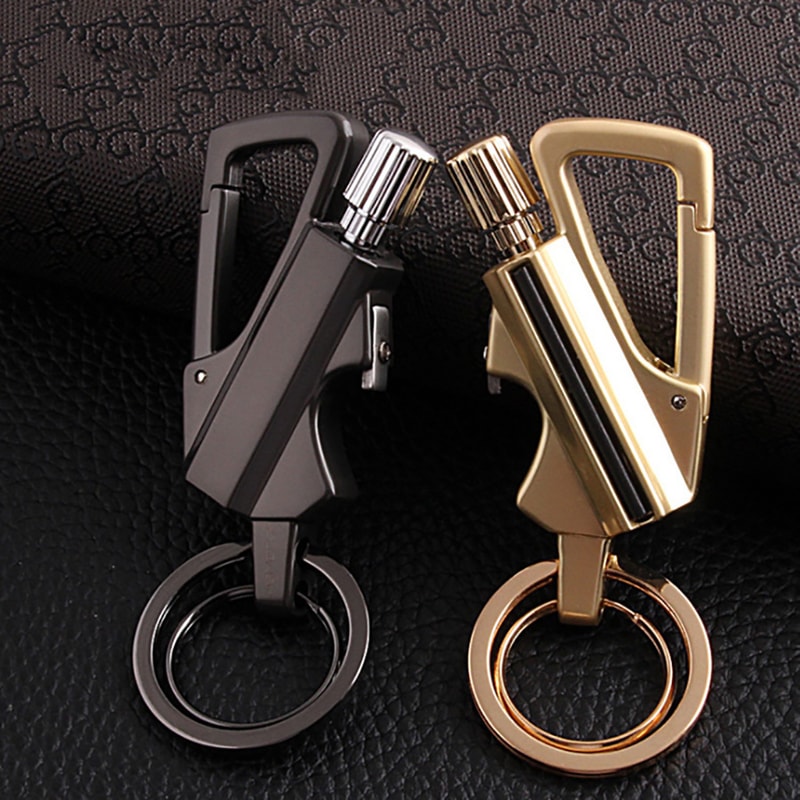 Multifunction Outdoor Waterproof Lighter Bottle Opener Keychain 0