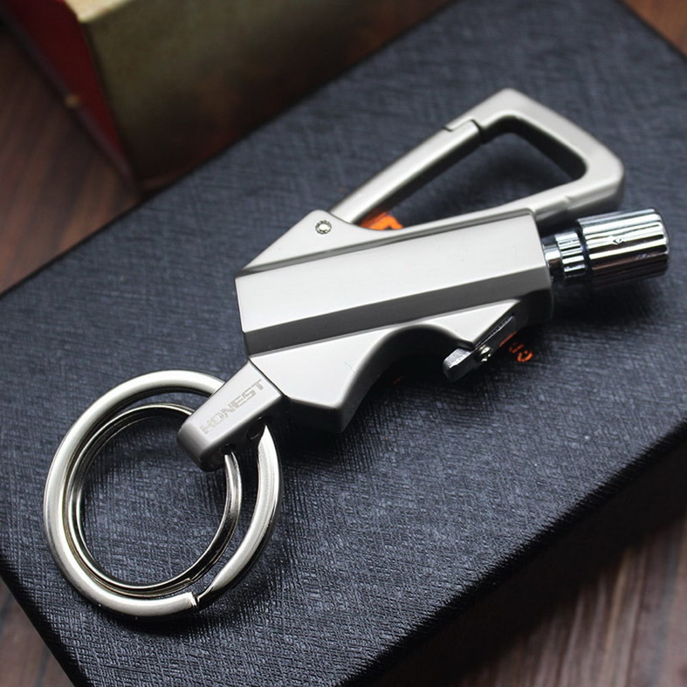 Multifunction Outdoor Waterproof Lighter Bottle Opener Keychain 6