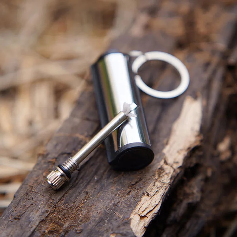 Premium Bullet Keychain Windproof Waterproof Stainless Steel Lighter 3