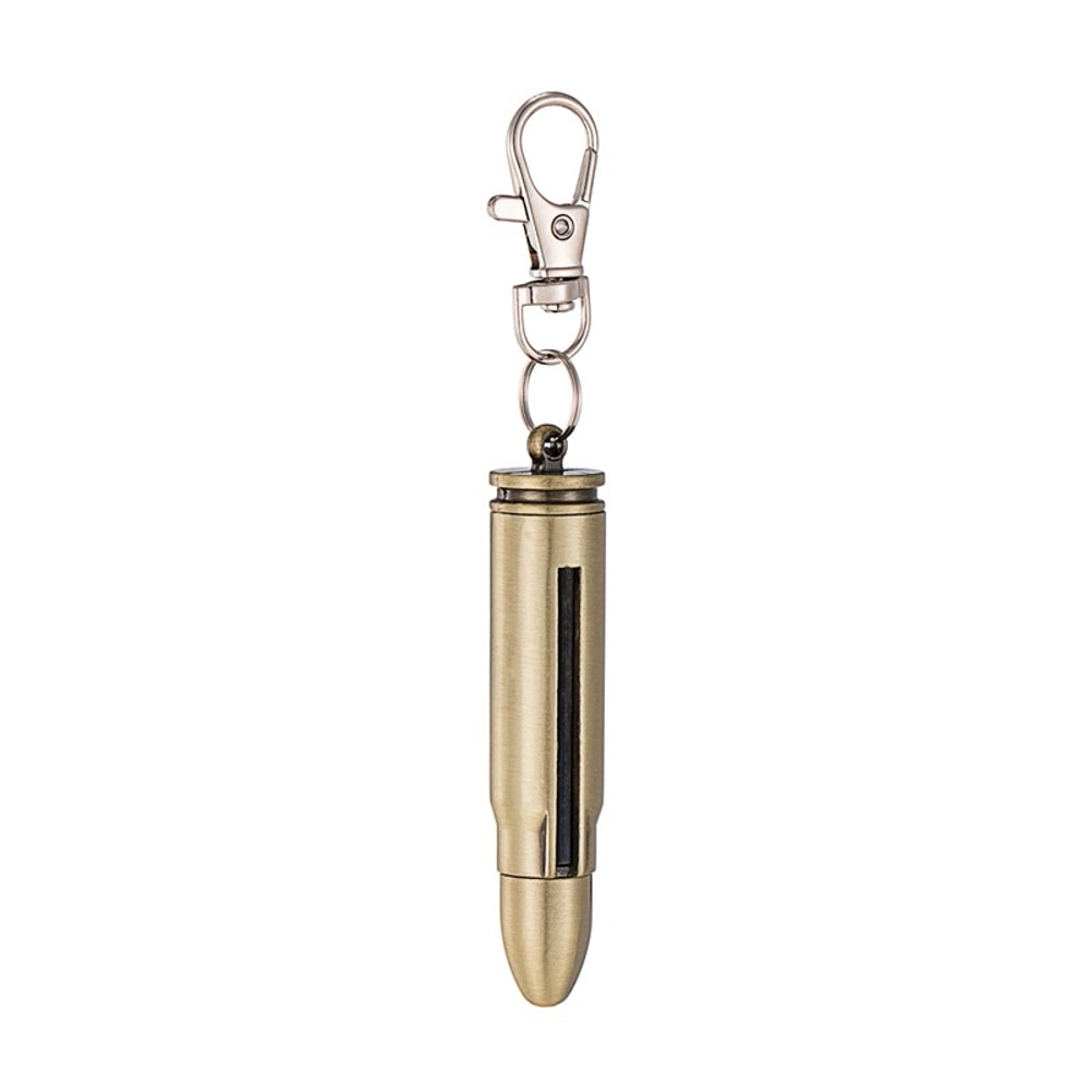 Premium Bullet Keychain Windproof Waterproof Stainless Steel Lighter 6