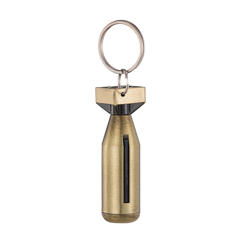 Premium Bullet Keychain Windproof Waterproof Stainless Steel Lighter 8