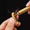 Premium Mini Keychain Copper Kerosene Lighter Waterproof Refillable Portable Flame 2