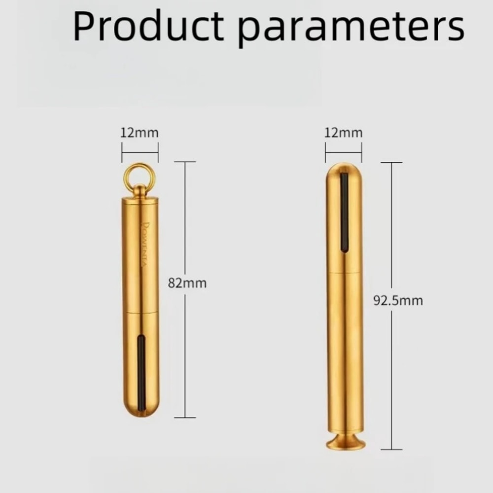 Premium Mini Keychain Copper Kerosene Lighter Waterproof Refillable Portable Flame 5