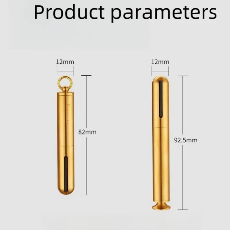 Premium Mini Keychain Copper Kerosene Lighter Waterproof Refillable Portable Flame 5