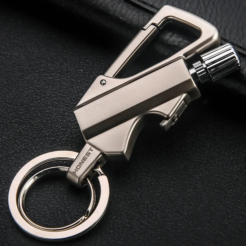 All Weather Portable Waterproof Survival Keychain Lighter Compact Outdoor Fire Starter Tool 3