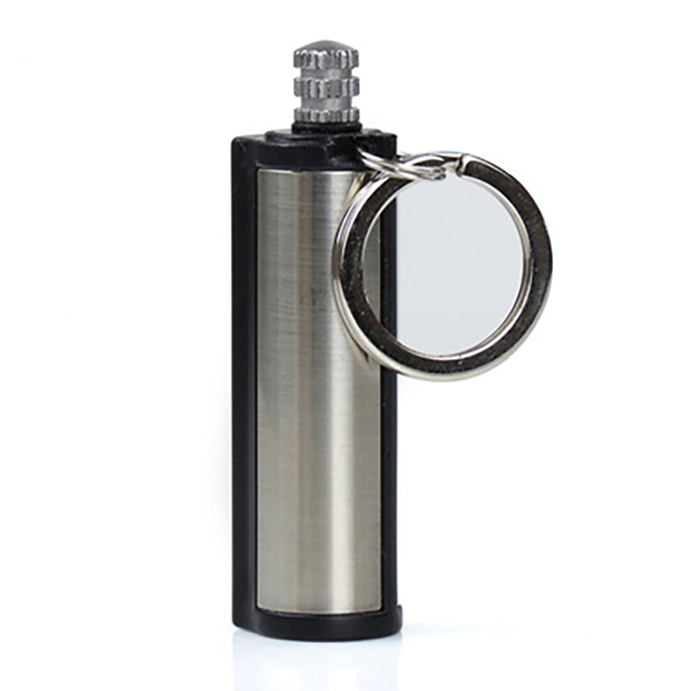 Portable Waterproof Survival Match Lighter Keychain Metal Fire Starter 5