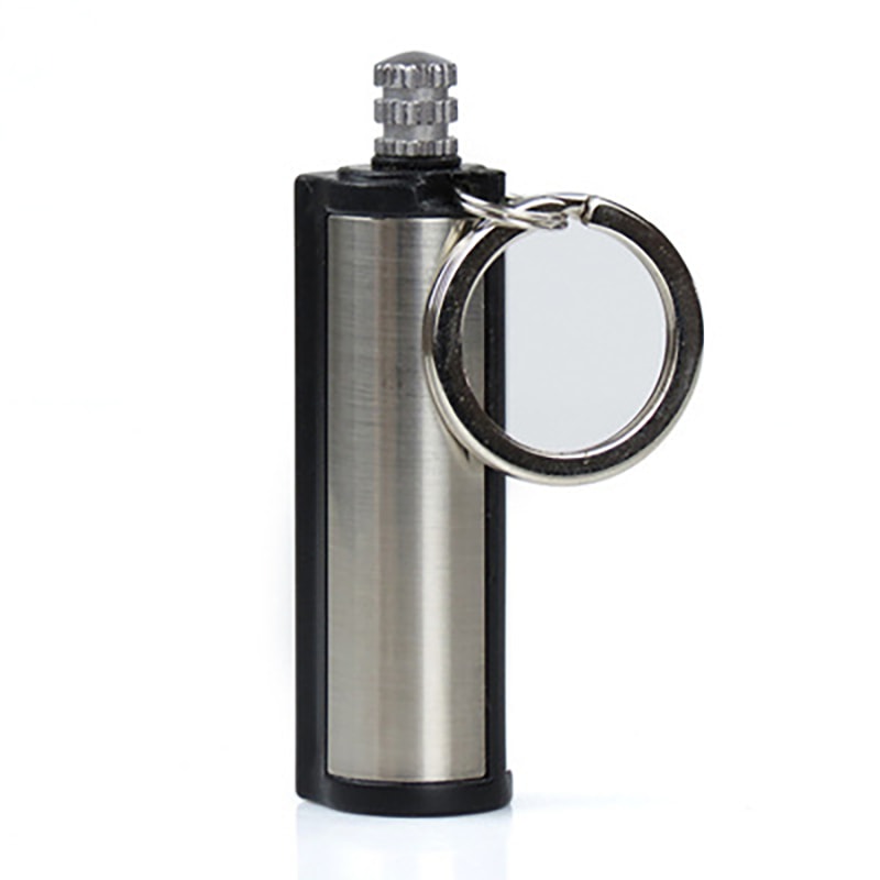 Portable Waterproof Survival Match Lighter Keychain Metal Fire Starter 5