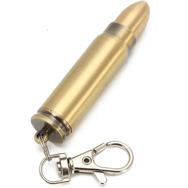 Portable Waterproof Survival Match Lighter Keychain Metal Fire Starter 6