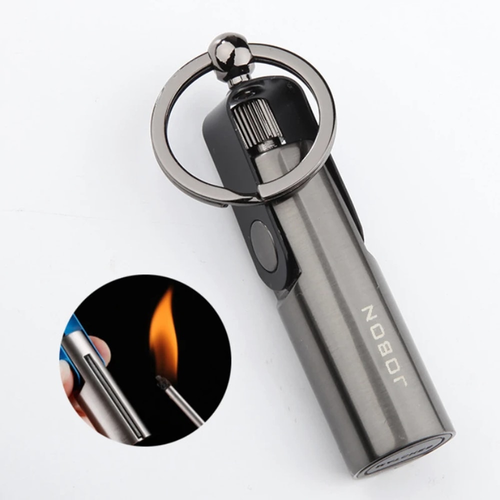 Waterproof Survival Match Lighter Keychain Portable Outdoor Fire Starter Tool 0