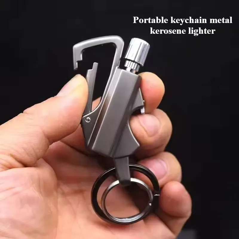 Outdoor Portable Keychain Bottle Opener With Waterproof Metal Igniter 1