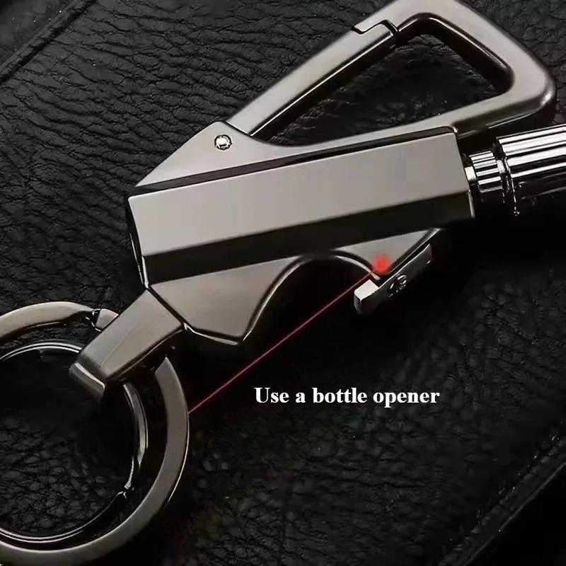 Outdoor Portable Keychain Bottle Opener With Waterproof Metal Igniter 4