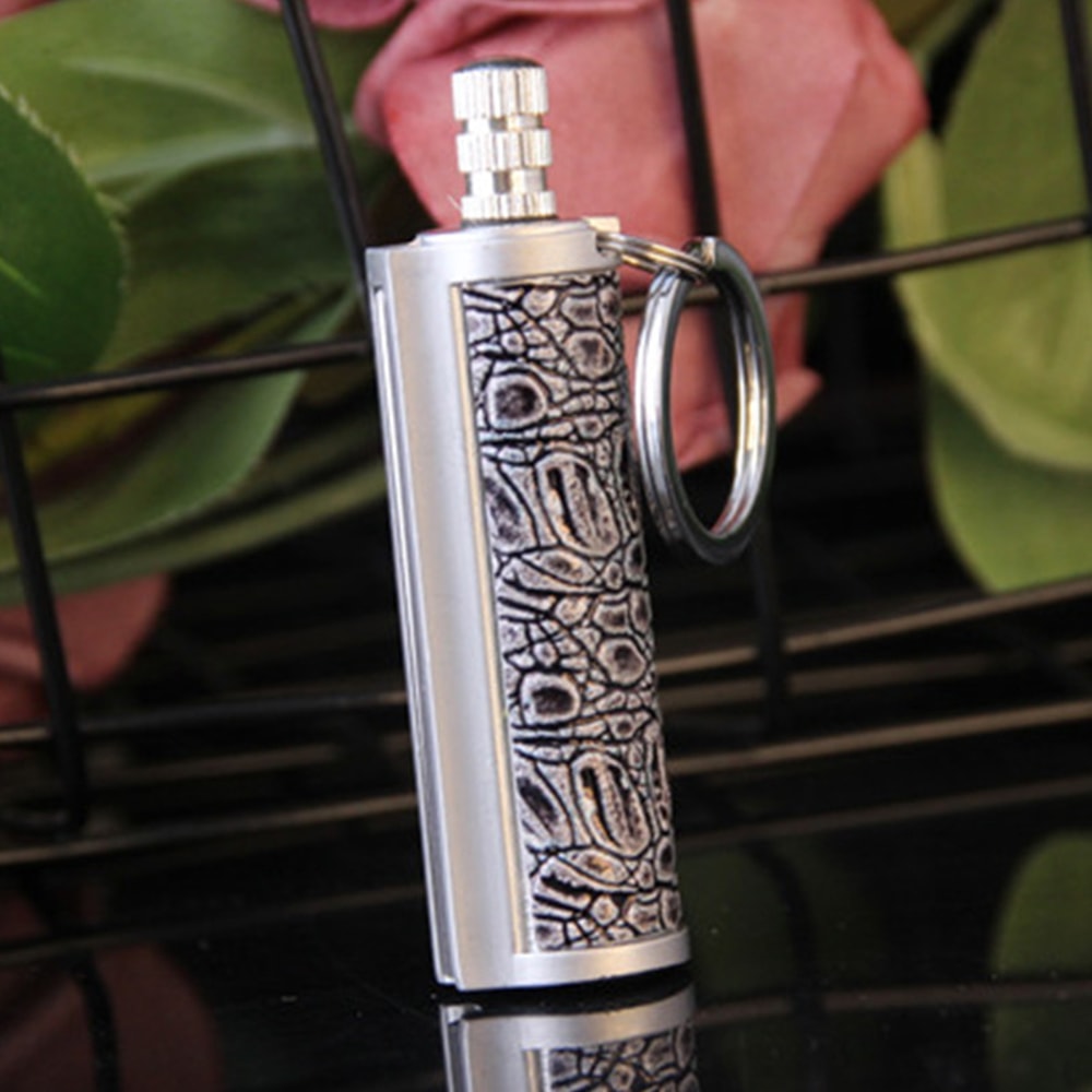 Waterproof Camping Lighter Keychain Strike Outdoor Survival Tool