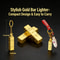 Luxury Gold Bar Waterproof Refillable Lighter Portable Outdoor & Premium Gift