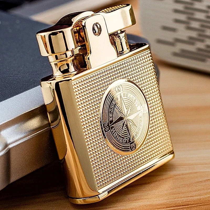 Premium Retro Brass Windproof Cigar Lighter For Men 7