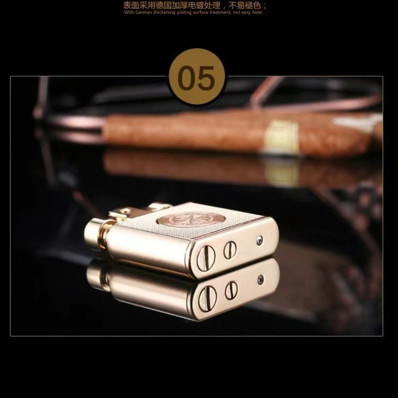 Premium Retro Brass Windproof Cigar Lighter For Men 5