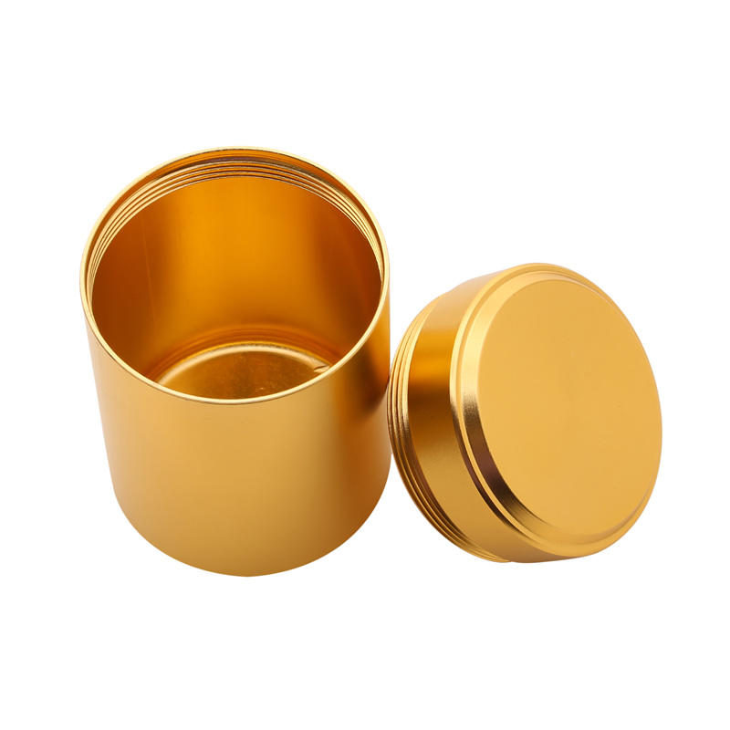 Portable Airtight Metal Stash Jar Smell Proof Herb Tobacco Storage 9