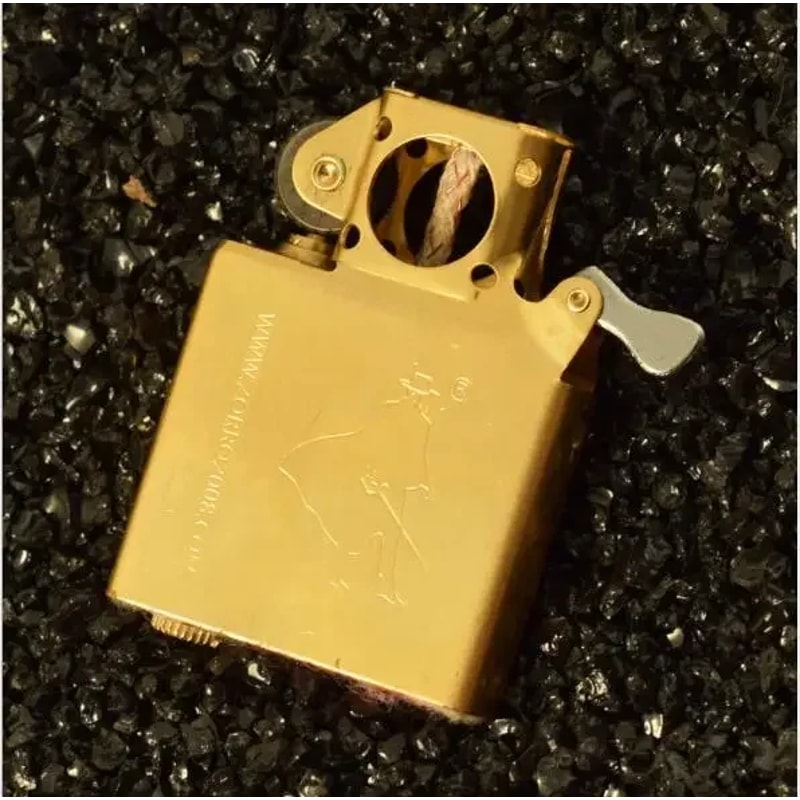 Premium Kerosene Lighter Insert Replacement With Durable Flint Wheel Brass Components 6