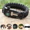 Five In One Survival Bracelet With Compass Flint Paracord For Hiking 1