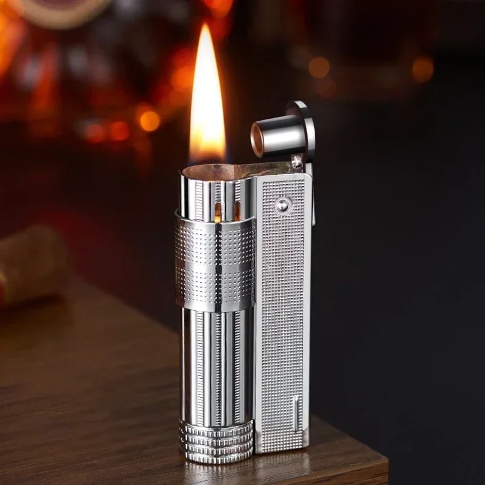 Classic Retro Metal Windproof Flint Lighter For Men 0